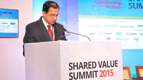 Suresh Narayan shares his views at the Shared Value Summit